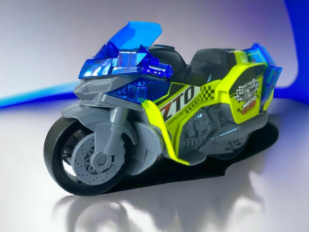 Motorcycle Race ZTO - toy motorcycle - sound, light and friction motor - 1:16