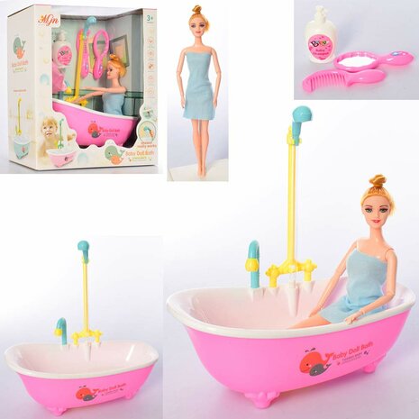 Bridal doll - bathroom set with water sprayer - Functional shower