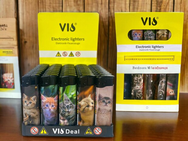Click lighters 50 ST With kitty print lighters