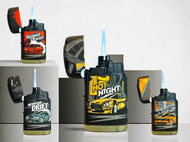 Jetflame - turbo lighters - wind proof lighter - 4 pieces