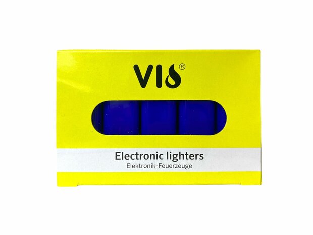 Lighters - 50 pieces in tray - print lighters - refillable - advertising lighters blue