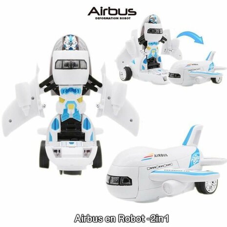 Airbus Deformation Transform Robot- vliegtuig en robot 2in1 - met licht en geluid 
