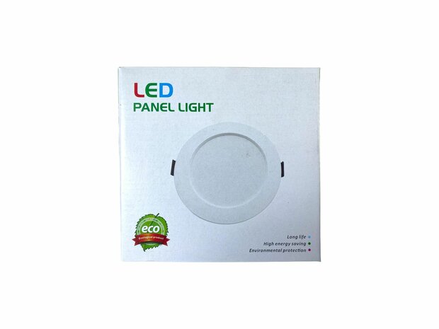 LED-paneel | 22 Watt | Rond | Inbouwplafondlamp (natuurlijk wit) &Oslash;185mm