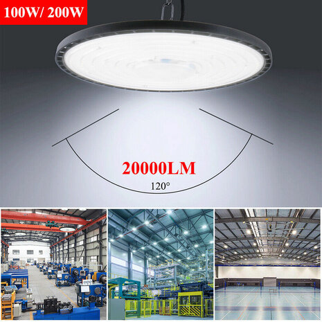 LED Hoogbouwverlichting UFO 200W Magazijn Industri&euml;le Fabriek Lichtlamp 