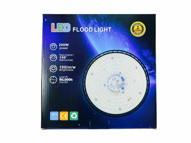 LED Hoogbouwverlichting UFO 200W Magazijn Industri&euml;le Fabriek Lichtlamp 