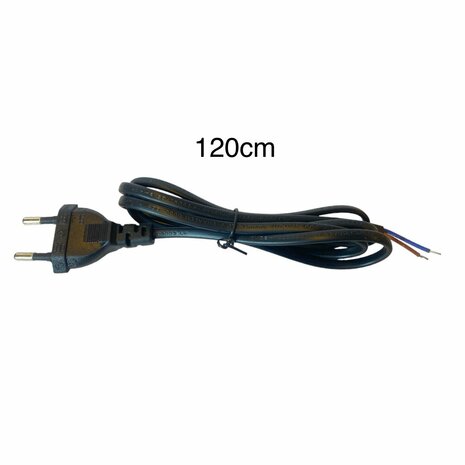 Connection cable 1.2M Euro 2 X 0.75mm black