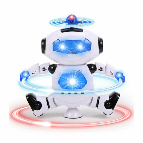 Smart Space Robot - LED lights - interactive - sound