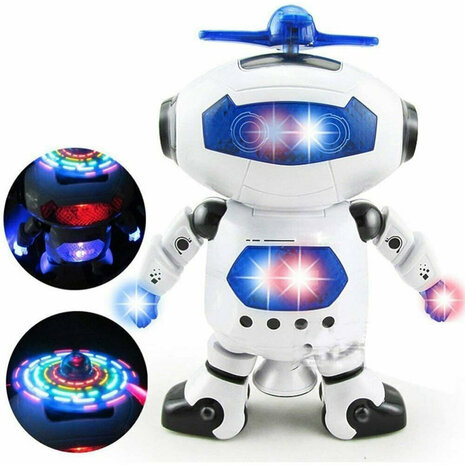 Smart Space Robot - LED lights - interactive - sound