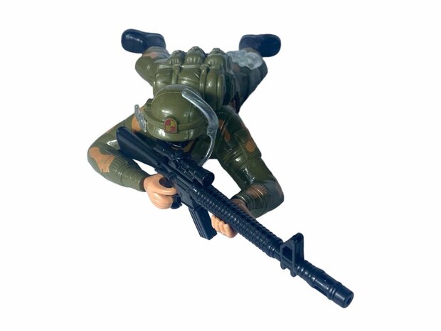 Super force - Military army man - with shooting sounds - crawling and LED flash lights