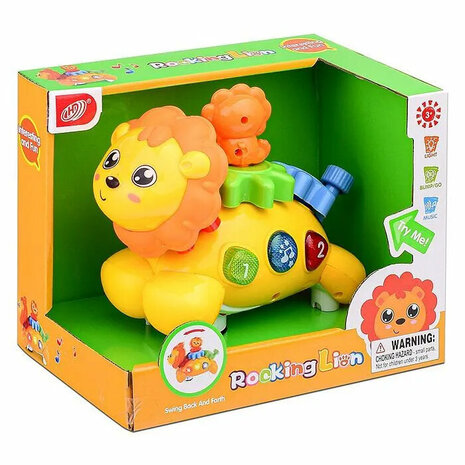 Toy rocking lion - interactive - sound and movement