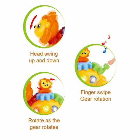 Toy rocking lion - interactive - sound and movement