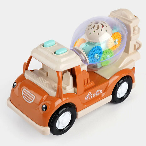 Toy truck with light and can drive - spinning gears and makes sound Gear Truck