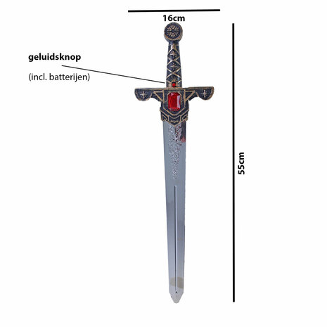 Toy sword with sound 55CM - Knight Sword