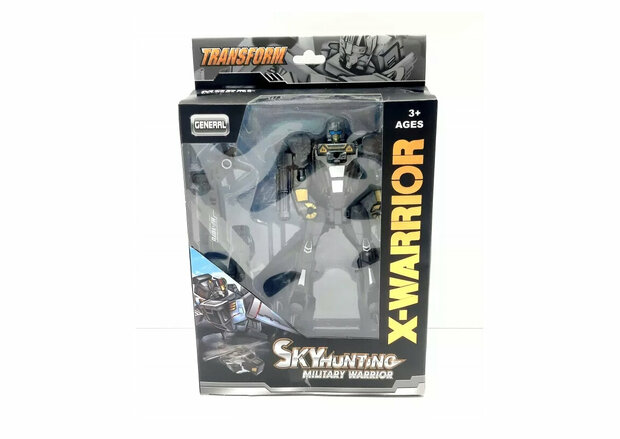 Transform X-Warrior Sky Hunting military - robot en helikopter 2in1