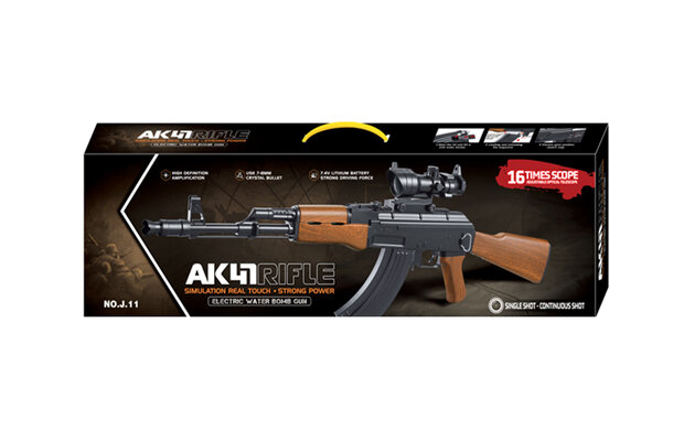 Gel blaster AK 47 - incl. gel ballen - oplaadbaar - 98CM