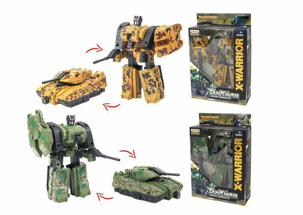 Transform X-Warrior Tank War military - robot and tank 2in1