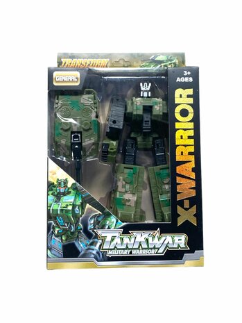 Transform X-Warrior Tank War military - robot en tank 2in1