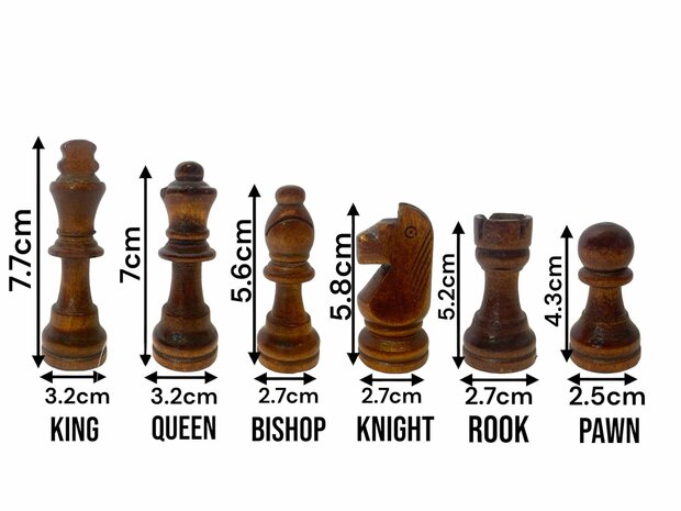 Schaken en dammen 2in1 - Opklapbaar - magnetisch schaakstukken en damstukken - Hout - 39CM