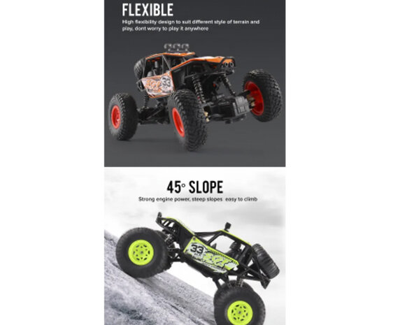 RC Rock Crawler Climbing Car - 1:20  RC monster auto - afstand bestuurbare auto 