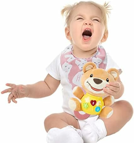 Plush Bear Baby Toys - Newborn Baby Musical Toys for Baby 0 to 36 Months