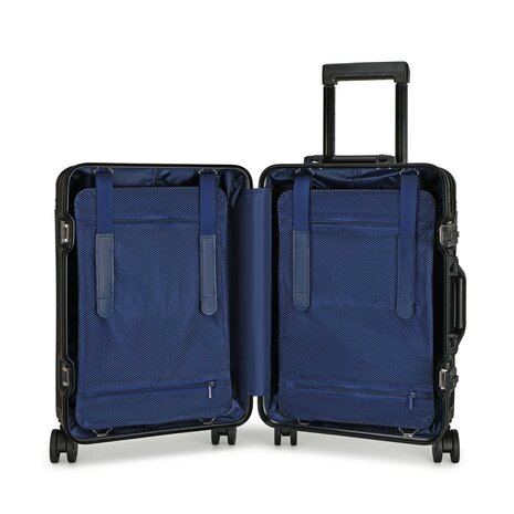 Aluminum suitcase 55CM - TSA-Lock - Black Iron