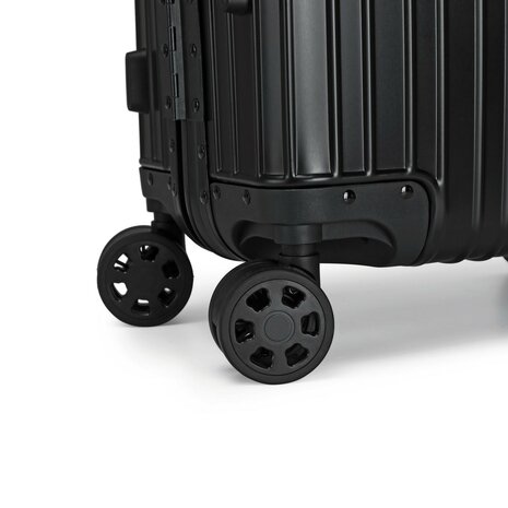 Aluminum suitcase 55CM - TSA-Lock - Black Iron