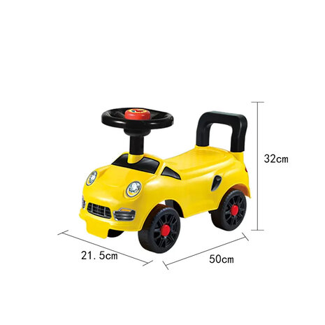 Baby walker car - with horn - Yellow