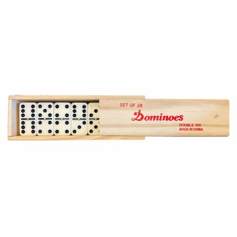 Longfield Games Domino Dubbel 6 Groot In Kist