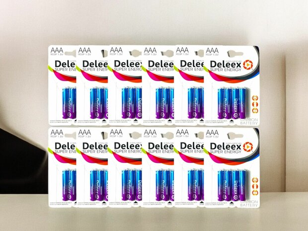 Batteries Deleex AAA R03P 1.5V - 48 pieces in pack