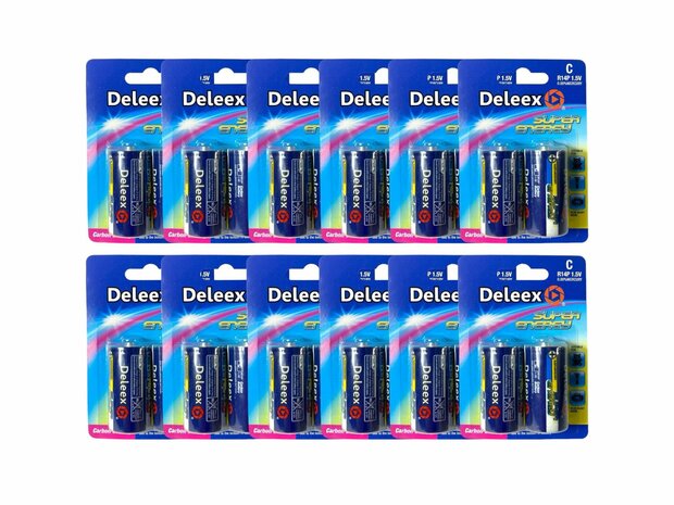 Batteries - C R14P 1.5V - 2 pieces in pack Deleex