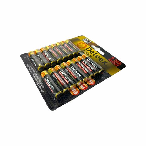 Deleex AAA batteries R03P 1.5V - 16 pieces in a pack