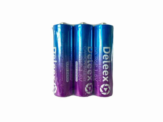 Deleex - Batteries - AA - R6P 1.5V - 60 pieces in pack