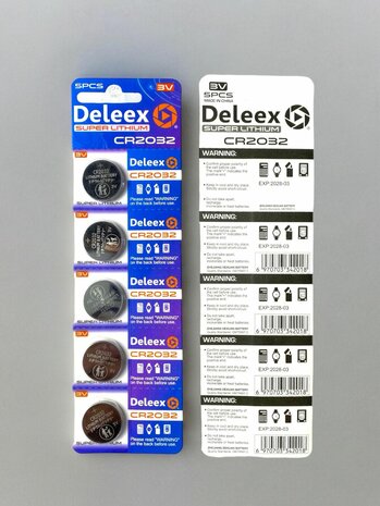 CR2032 3V Batteries - super - Lithium - Deleex