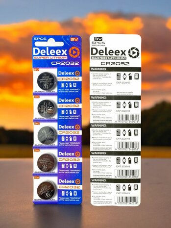 CR2032 3V Batteries - super - Lithium - Deleex