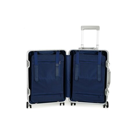 Aluminum suitcase set 2 pieces - TSA-Lock - Silver Iron