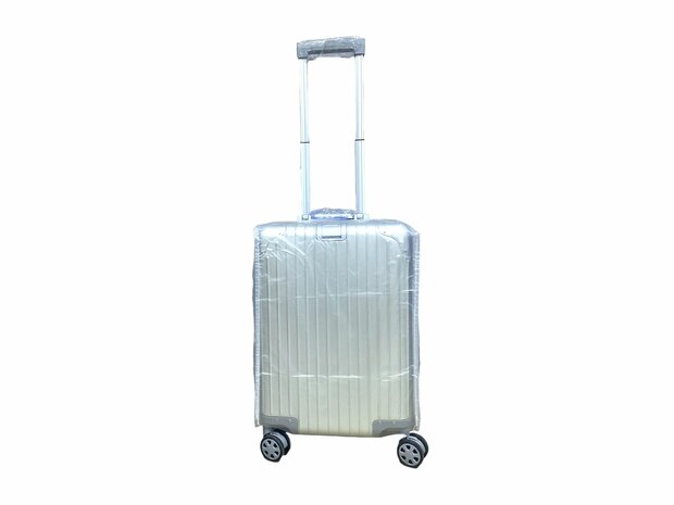 Aluminium 2-delige Kofferset - Handbagage en Grote koffer - 36L/90L - TSA slot - Silver Iron - 55 cm/75 cm