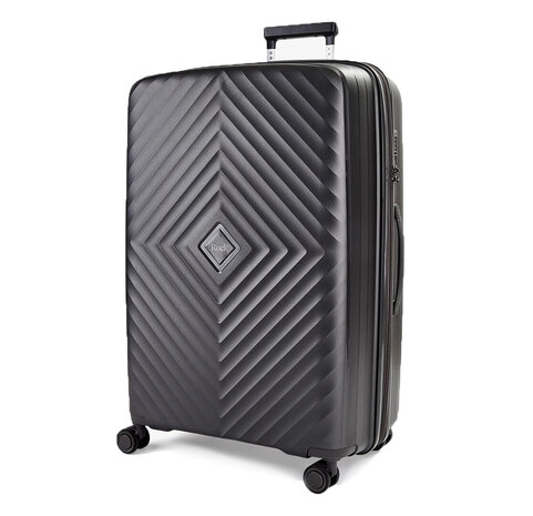 Rock luggage XL - suitcase in black - 73 x 49 x 31/34 cm