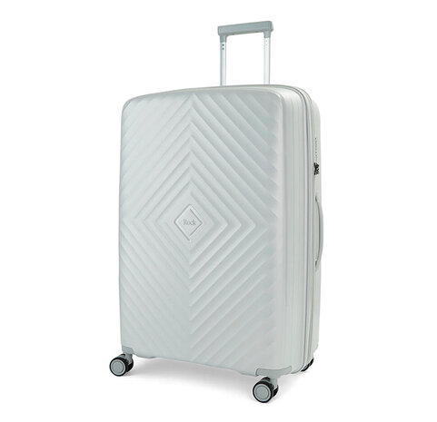 Rock luggage - suitcase in white - TSA lock - 73 x 49 x 31/34 cm