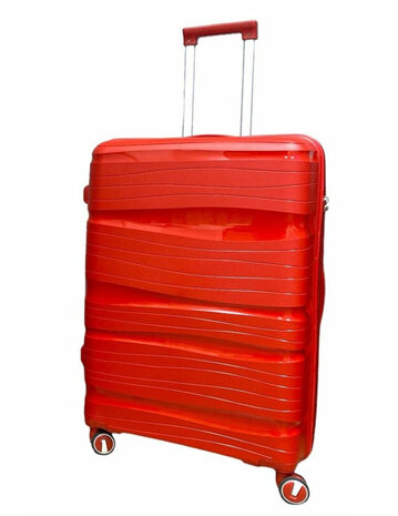 Travel suitcase - luggage - rood - silicone 78CM