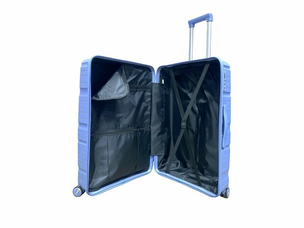 Travel suitcase - hand luggage - sapphire blue  - silicone 55CM