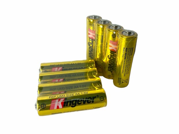 Kingever Batteries Extra Heavy duty AA 60pcs. R6p 1.5v p