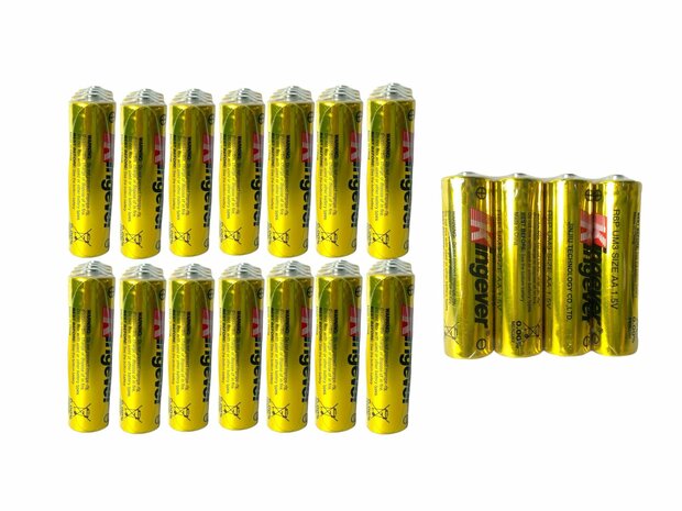 Kingever Batteries Extra Heavy duty AA 60pcs. R6p 1.5v p