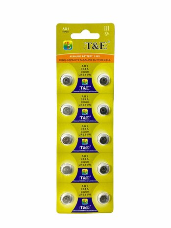 AG 1 / 364A Button cell batteries Alkaline AG 1, LR621, 364, 164