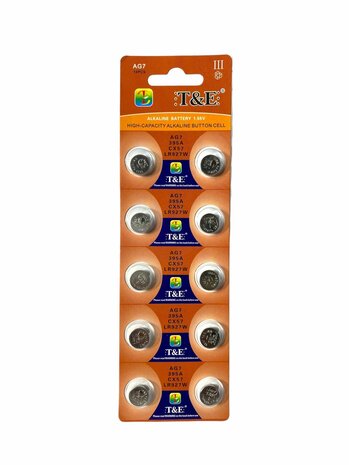 AG 7 / 395A Button cell batteries Alkaline