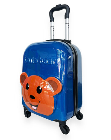 Hand luggage Children&#039;s suitcase Teddy Bear blue (31L)