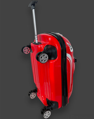 Kinder Koffer - Zit en Loopauto - 2 in 1 Rood - 32L