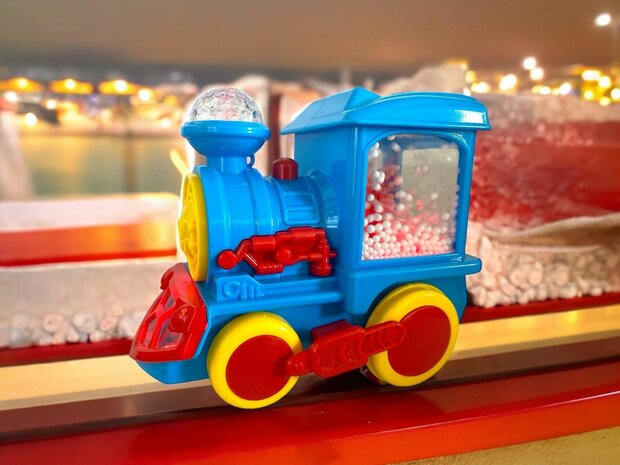 Train Series locomotief - speelgoed trein met disco lichtjes, geluid en rijdt