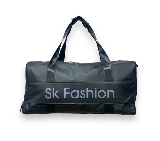 Sportbag canvas - travel bag black - Water resistant - 50cm x 25cm x 25cm