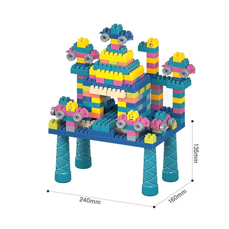 Bouwblokjes - set 360 bouwsteentjes - Building blocks roz