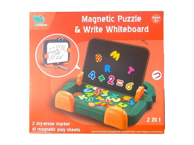 Toy Magnetic puzzle  &amp; write whiteboard 2 in 1